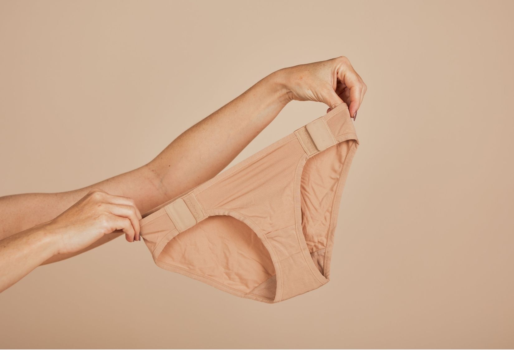 What is Adaptive Underwear?: Springrose adaptive underwear magnet closure in the colour beige