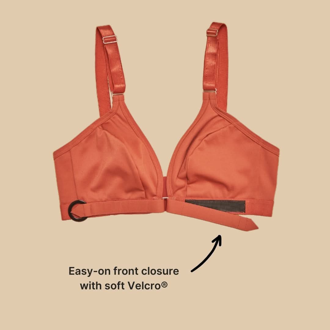 Vs. Spring Bras Best Velcro Front Closure Easy-On Mobility Bra |Springrose