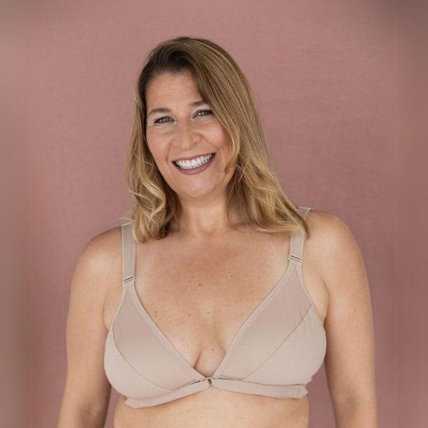 Best front closing bra for seniors in beige